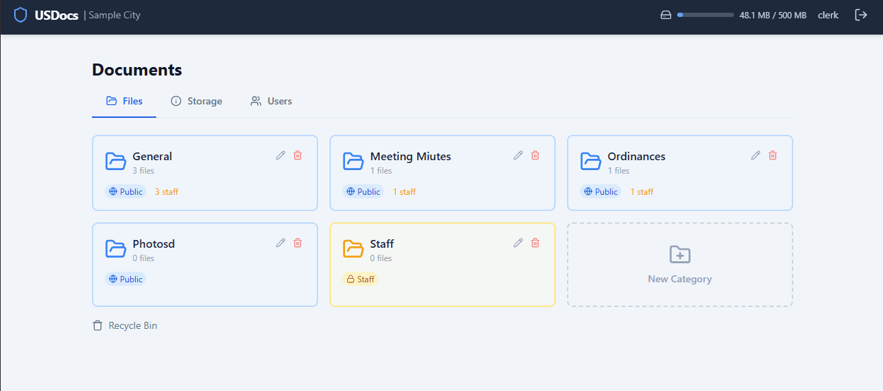 USDocs document library